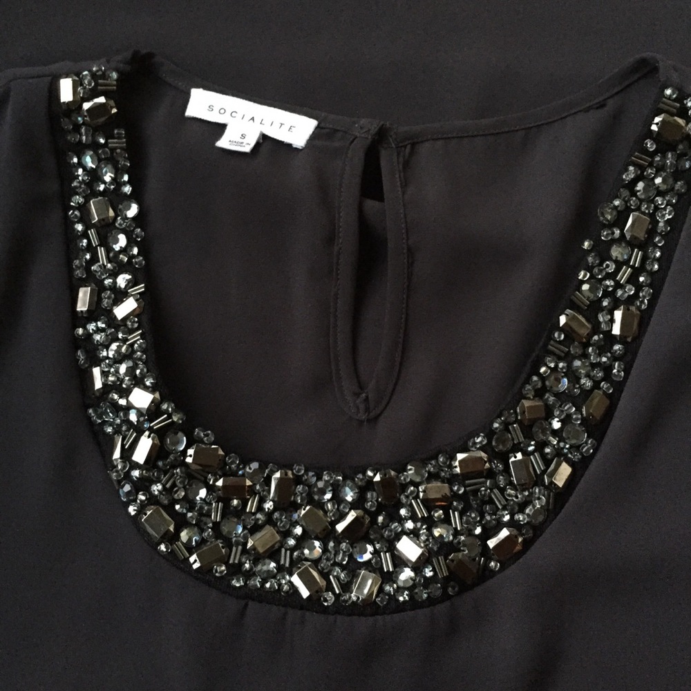 Gray date night top